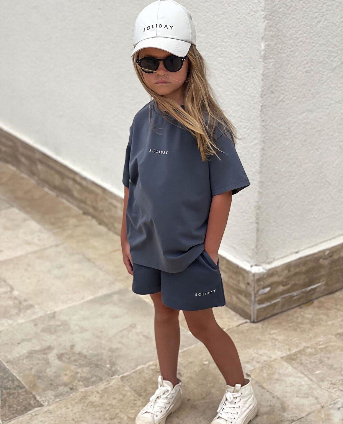 Soliday Unisex Tarz Detay Şort Takım 
