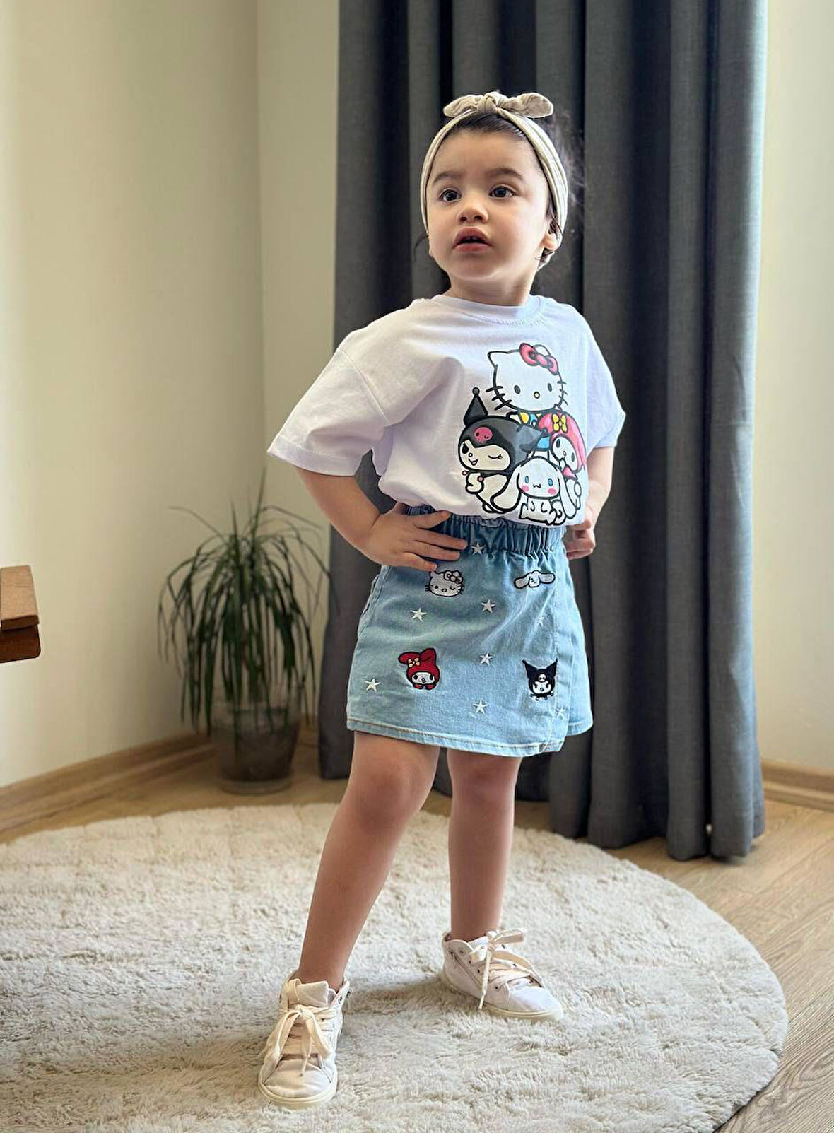 Kuromi ve Hello Şort Etekli Takım 