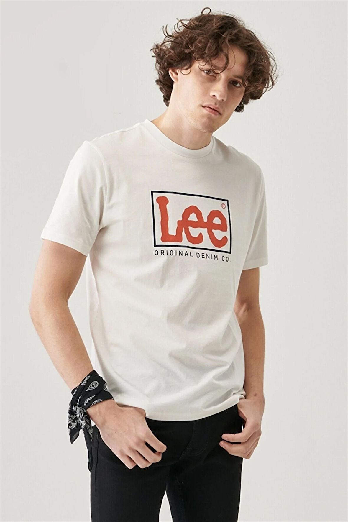 Lightweight SS XM Wobbly Logo Crew Neck Bisiklet Yaka T-shirt Off White