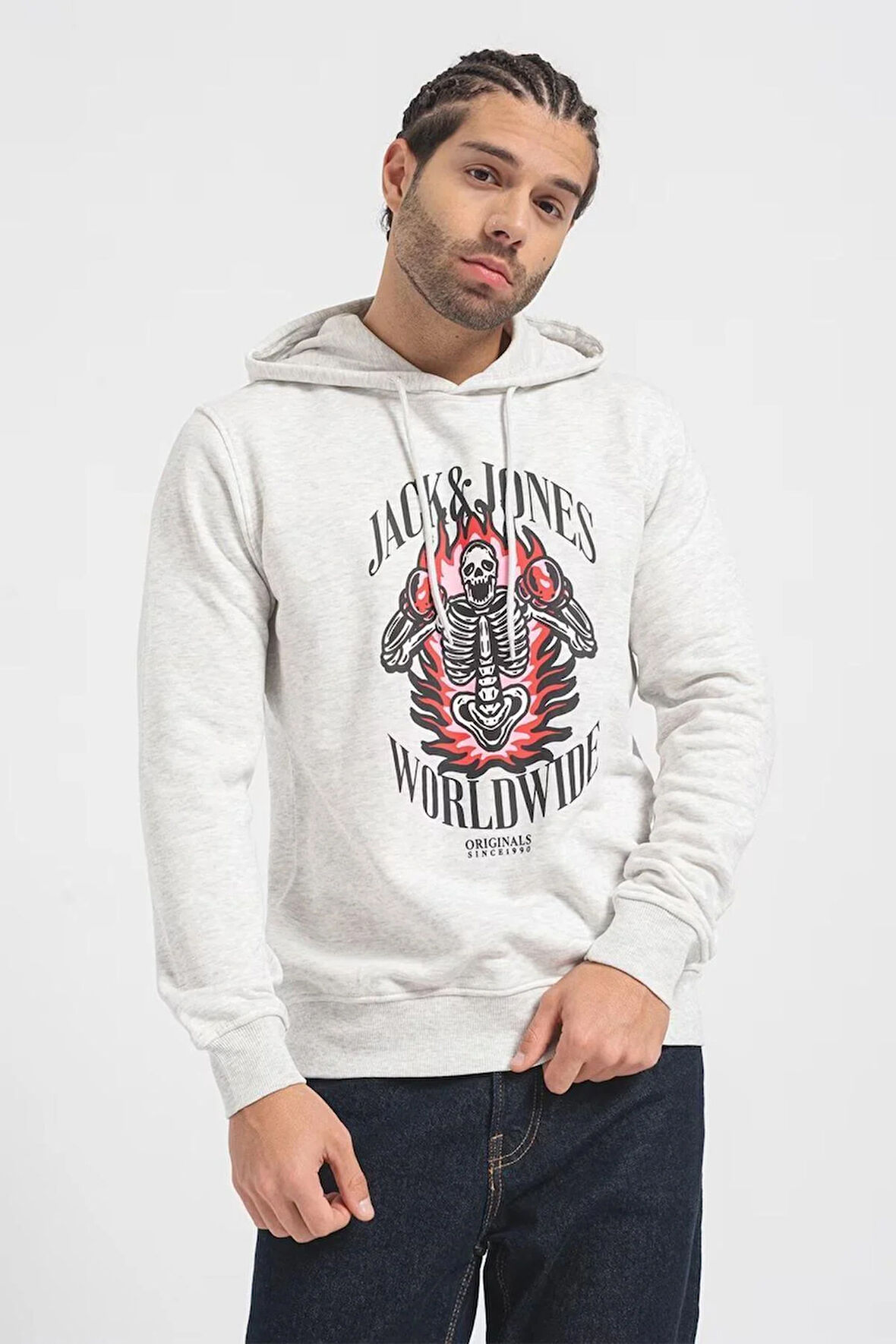 JORDAEMON SWEAT HOOD FST White