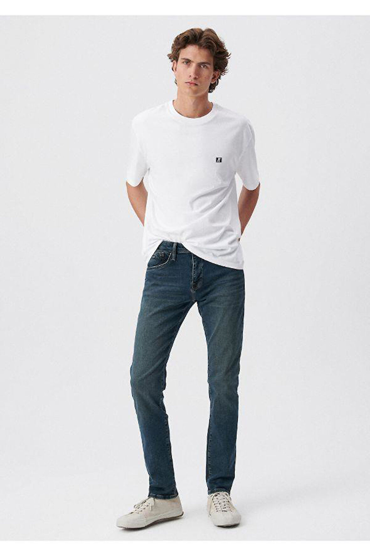 JJEMICHAEL OVERSHIRT LS SN BLUE