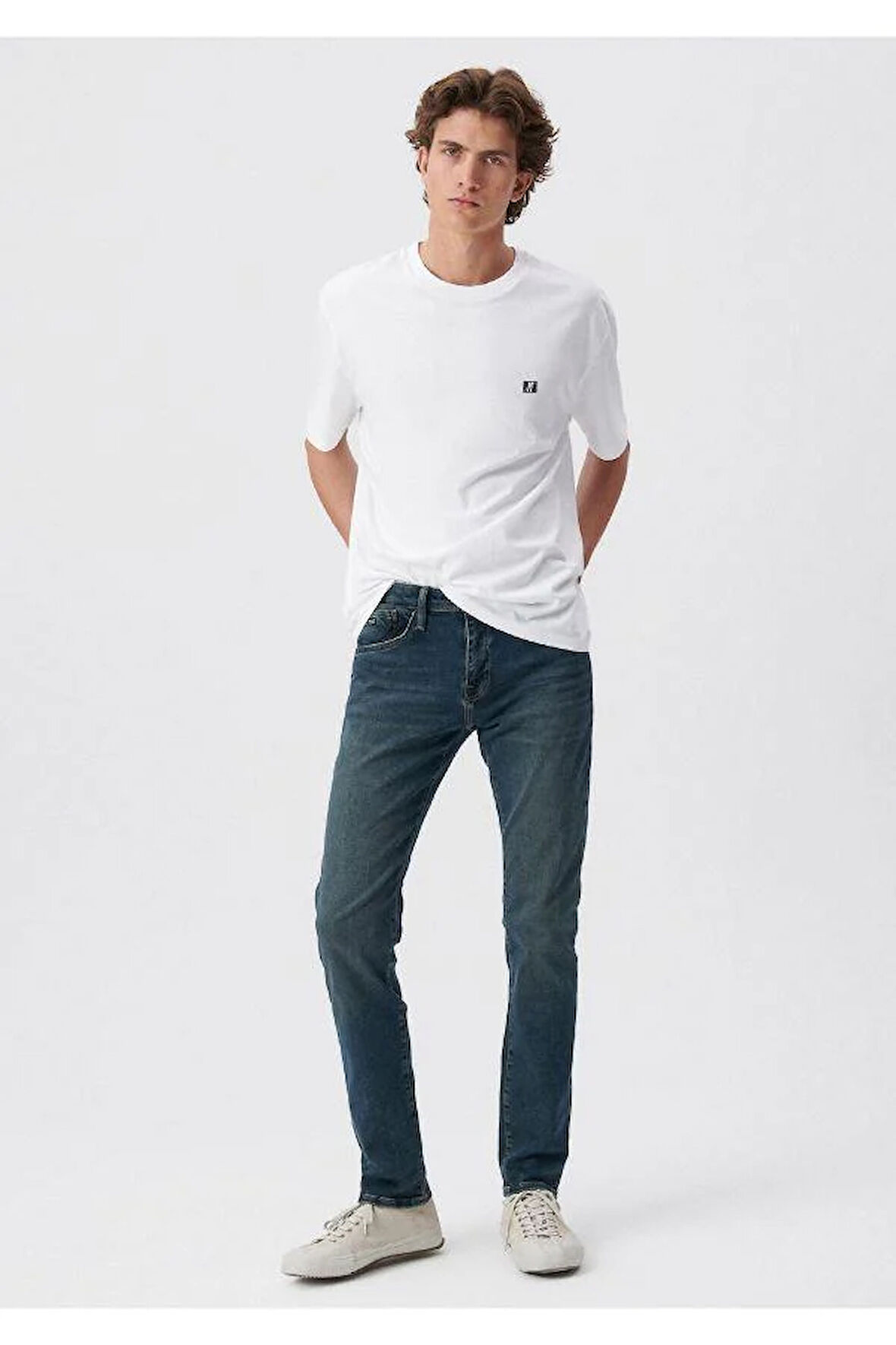 JJEMICHAEL OVERSHIRT LS SN BLUE