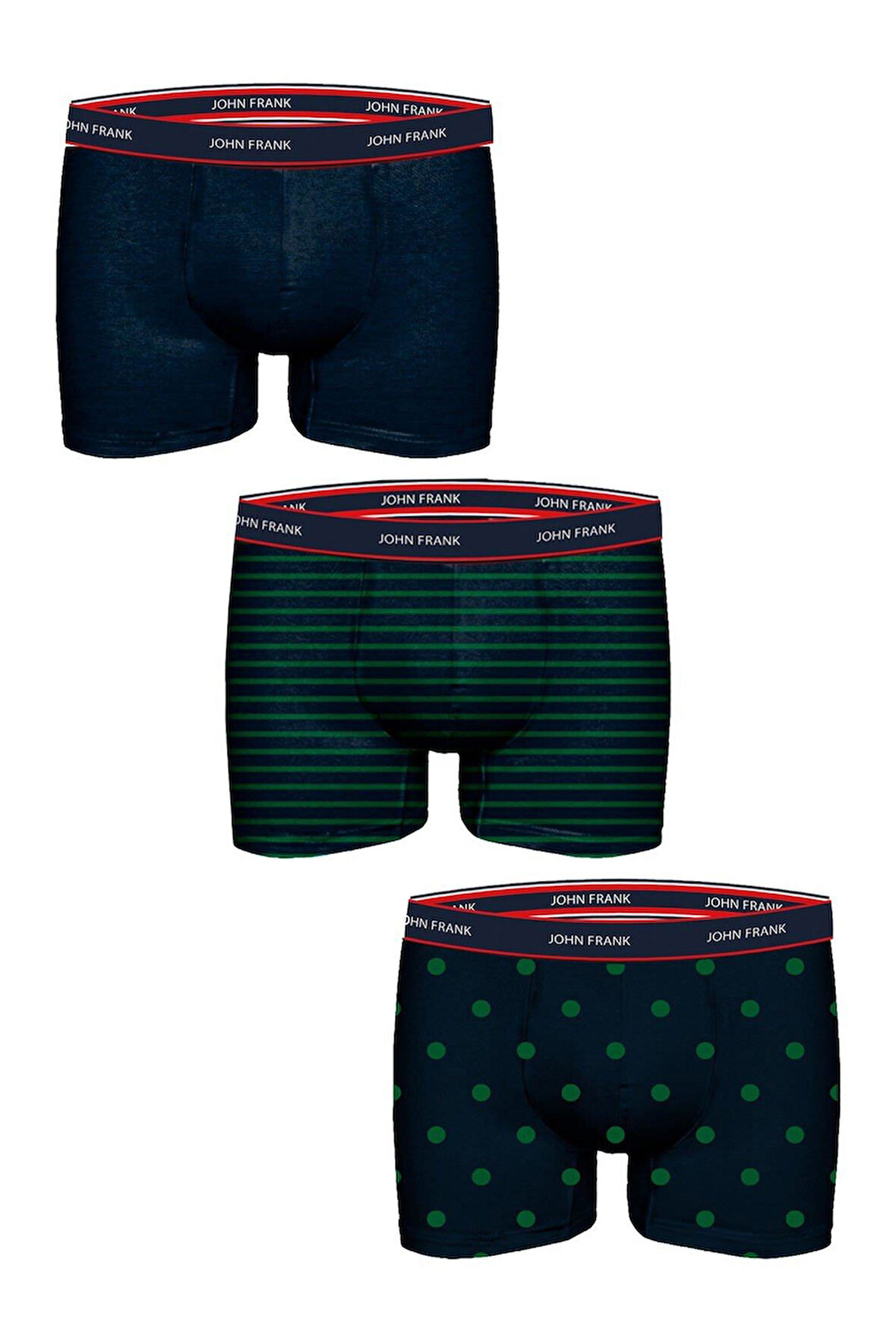 JOHN FRANK ÜÇLÜ NOT SO BASIC BOXER Multicolor