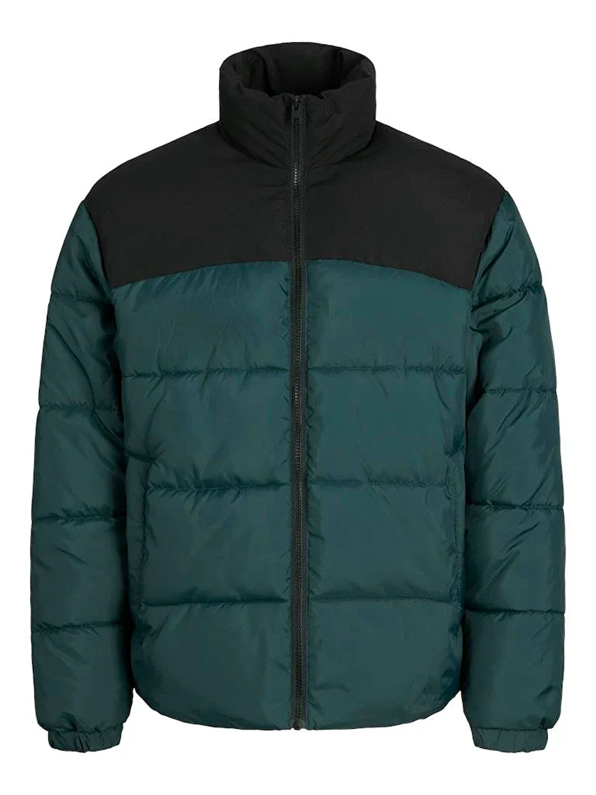JJMOON STAND COLLAR PUFFER Forest