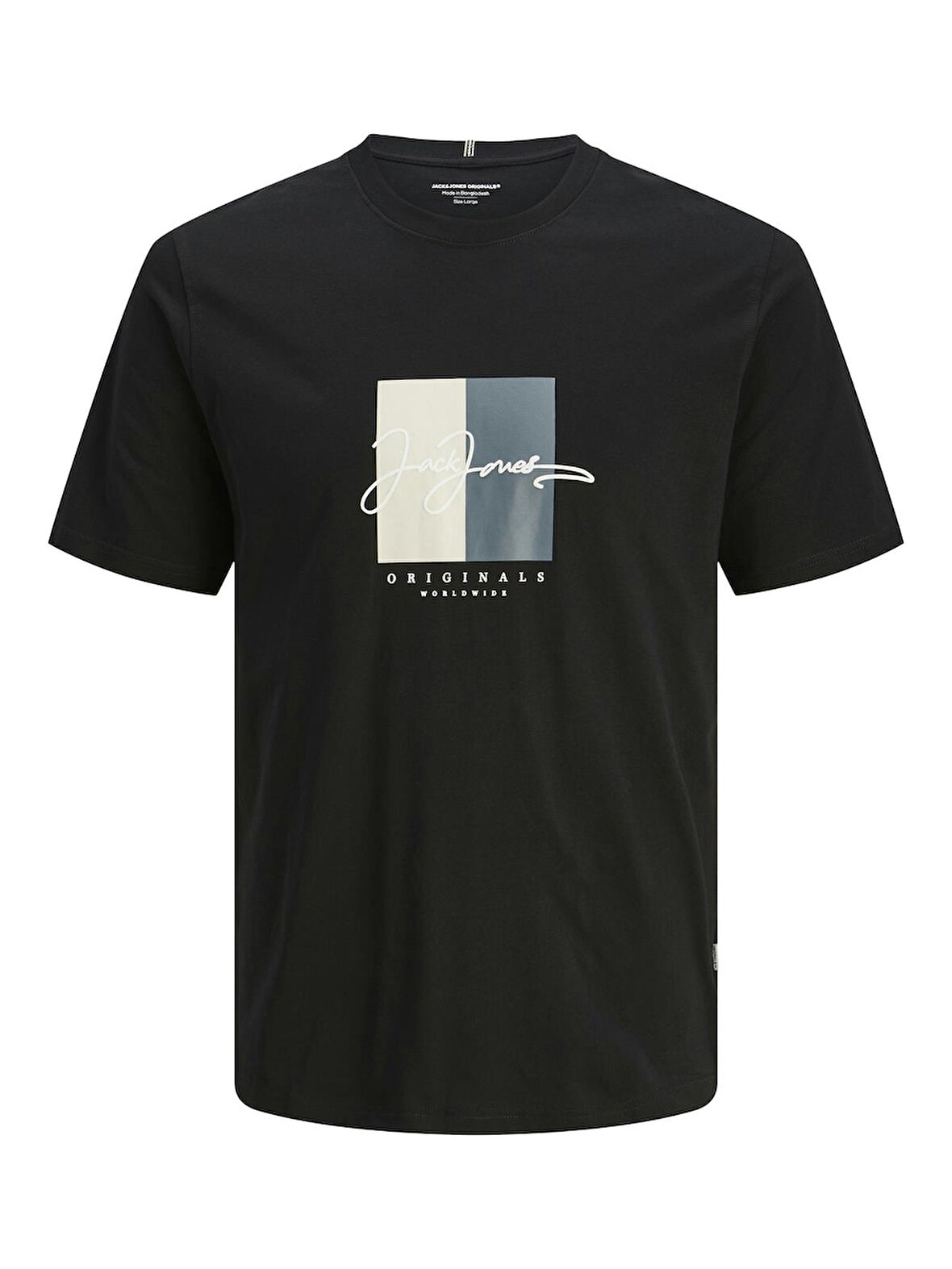 JORFREDERIKSBERG BOX SCRIPT TEE SS CN LN Black