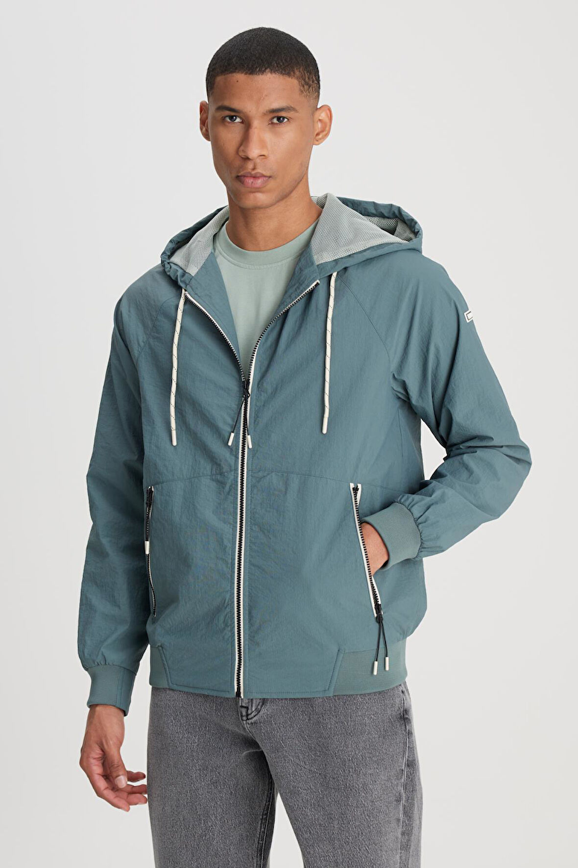 Yağmurluk Ceket Mint Green