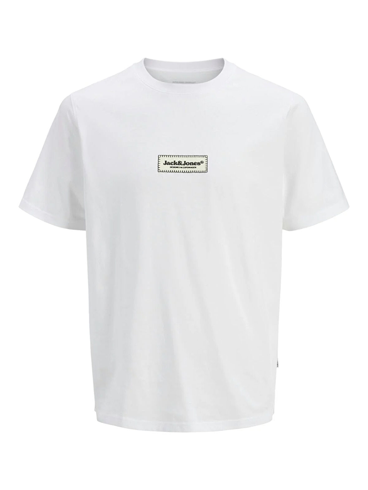 JORSPLIT FAKESTITCH BRANDING TEE SS C LN Bright White