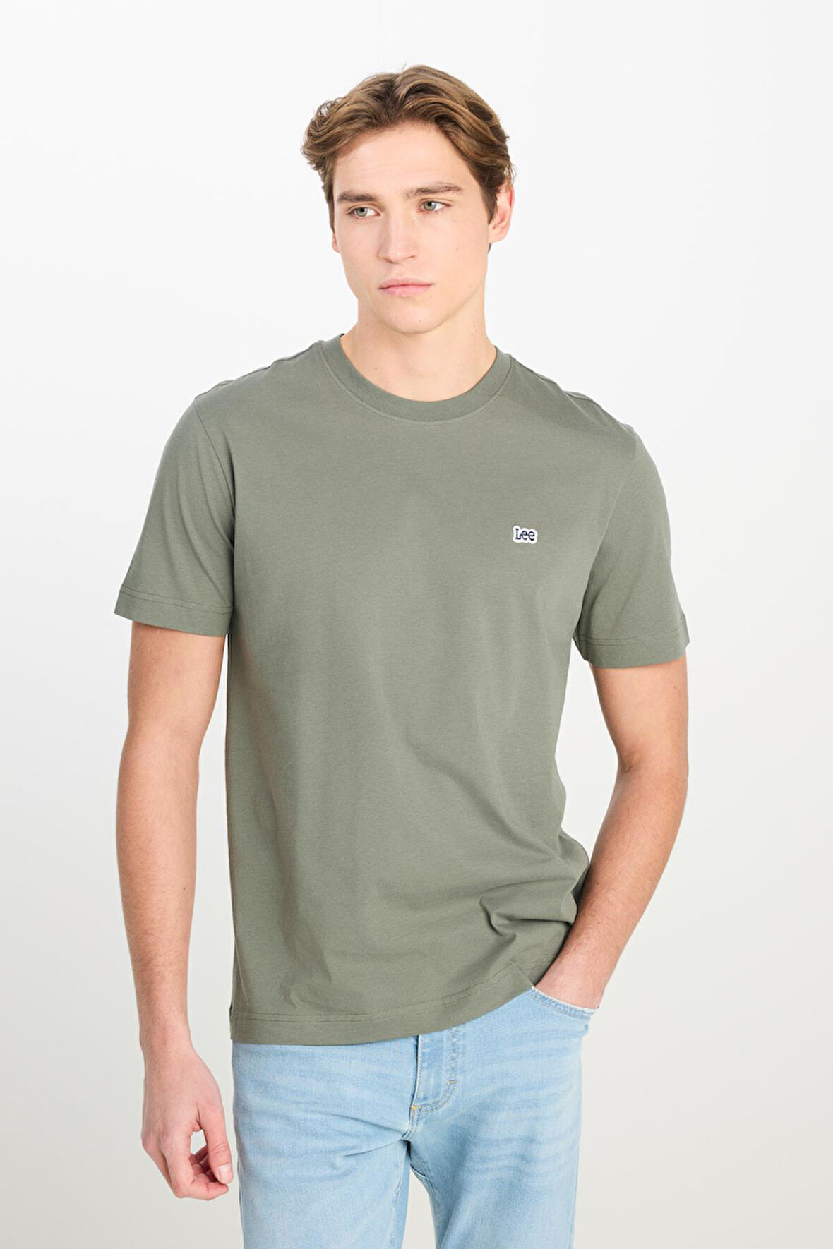 Regular Fit Patch Logo T-shirt Khaki