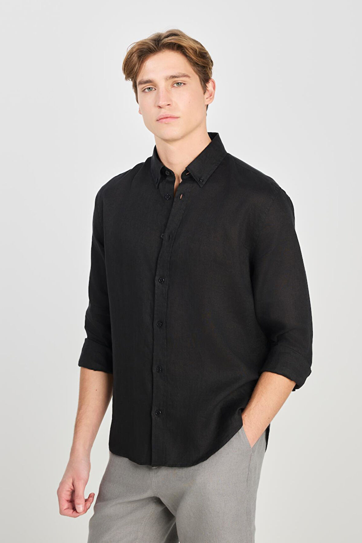 Regular Fit Gömlek Black
