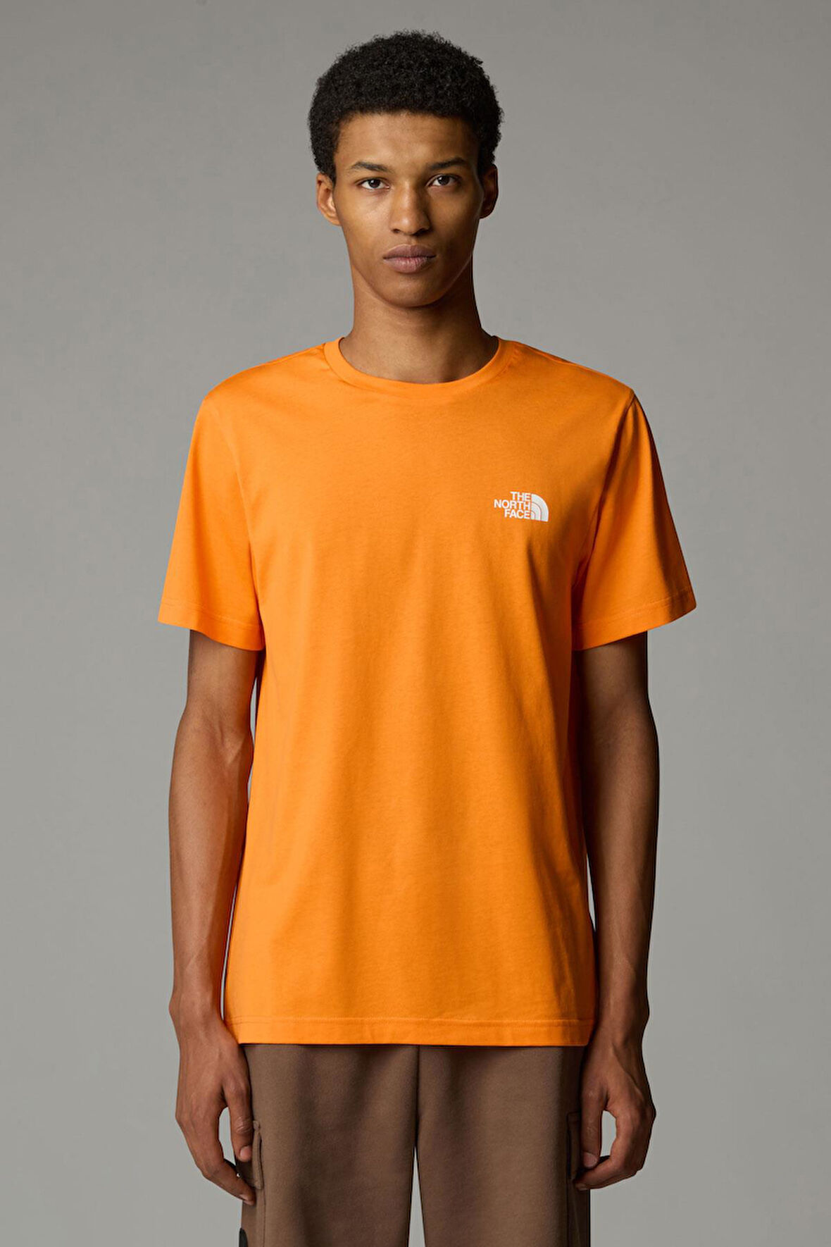 M SS SIMPLE DOME TEE ORANGE