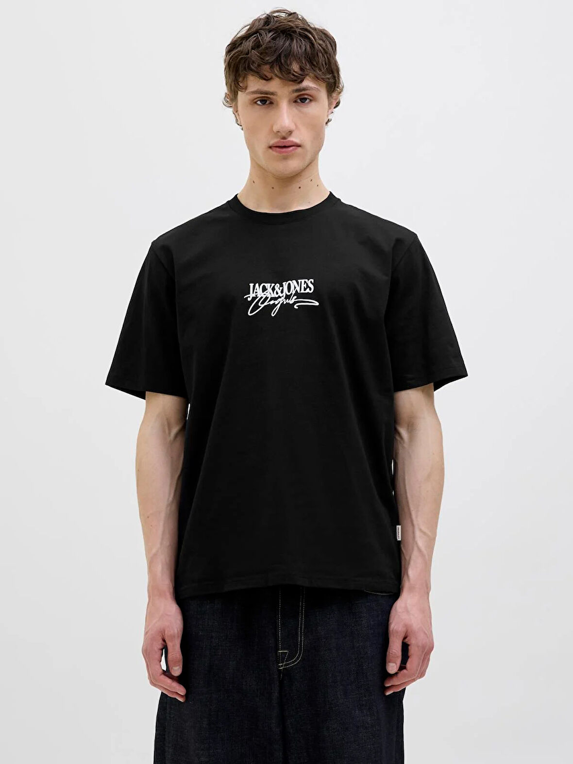 JORALMERIA BRANDING TEE SS CREW NECK Black