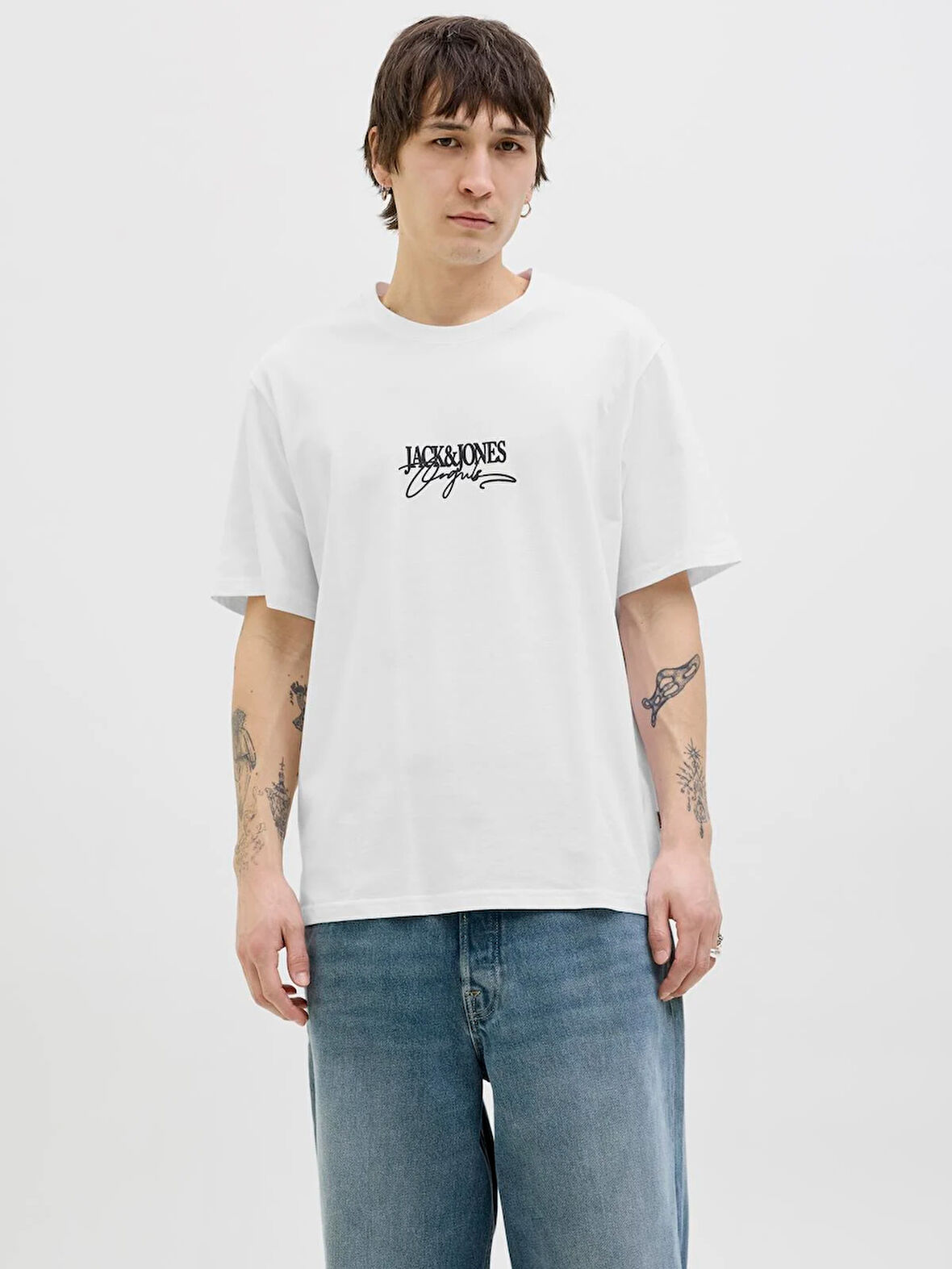 JORALMERIA BRANDING TEE SS CREW NECK Bright White