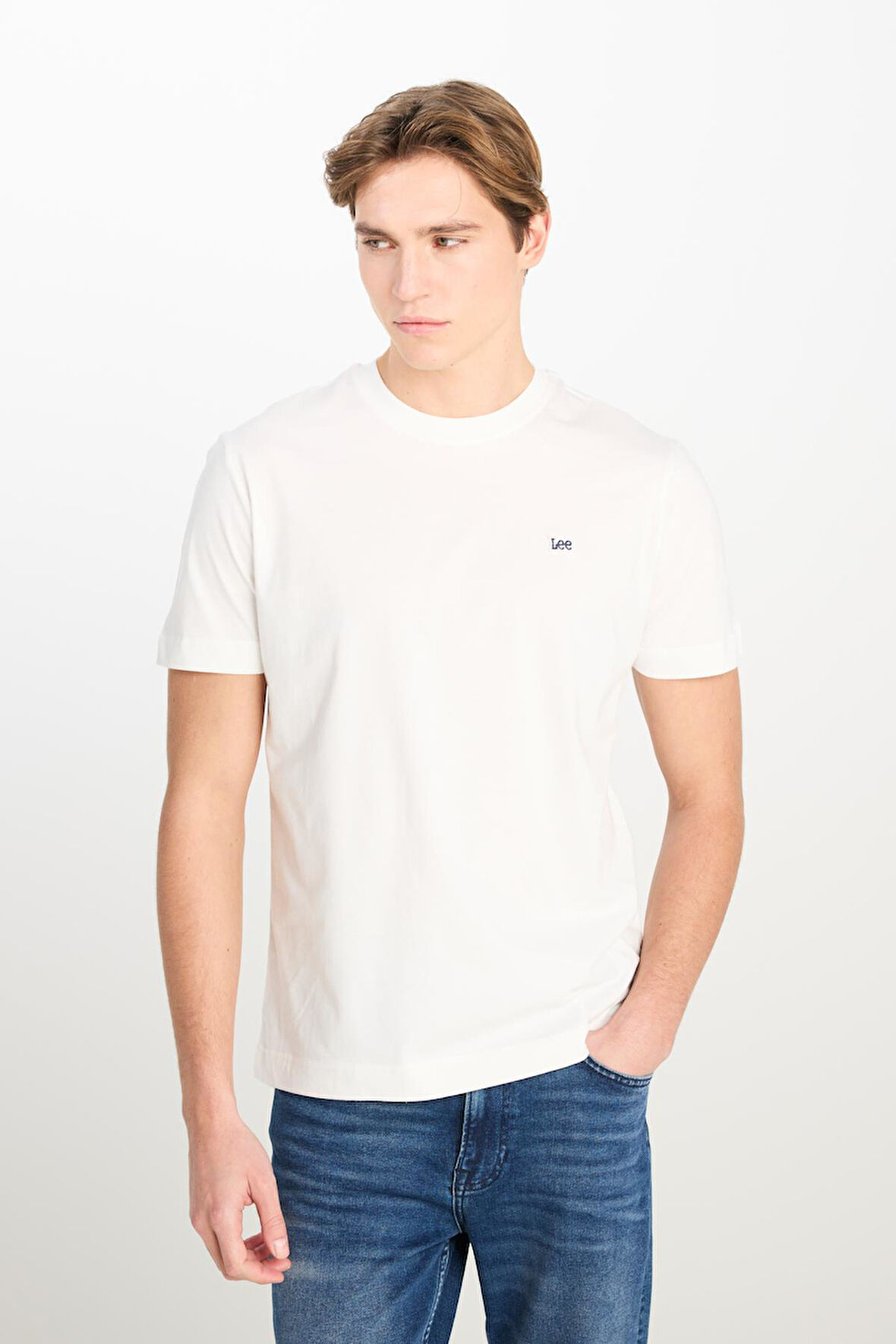 Regular Fit Patch Logo T-shirt White