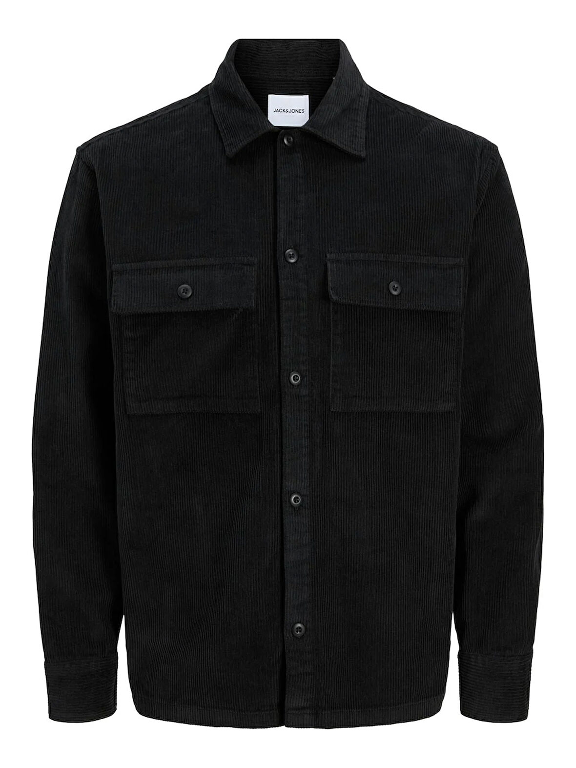 JJEPERFECT CORDUROY OVERSHIRT LS SN Black