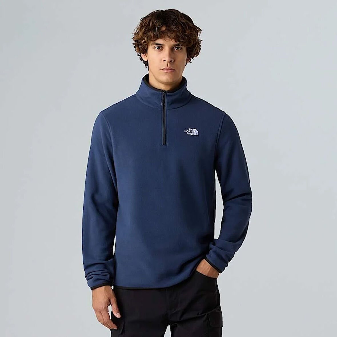 M GLACIER FLEECE 1/4 ZIP JACKET Navy
