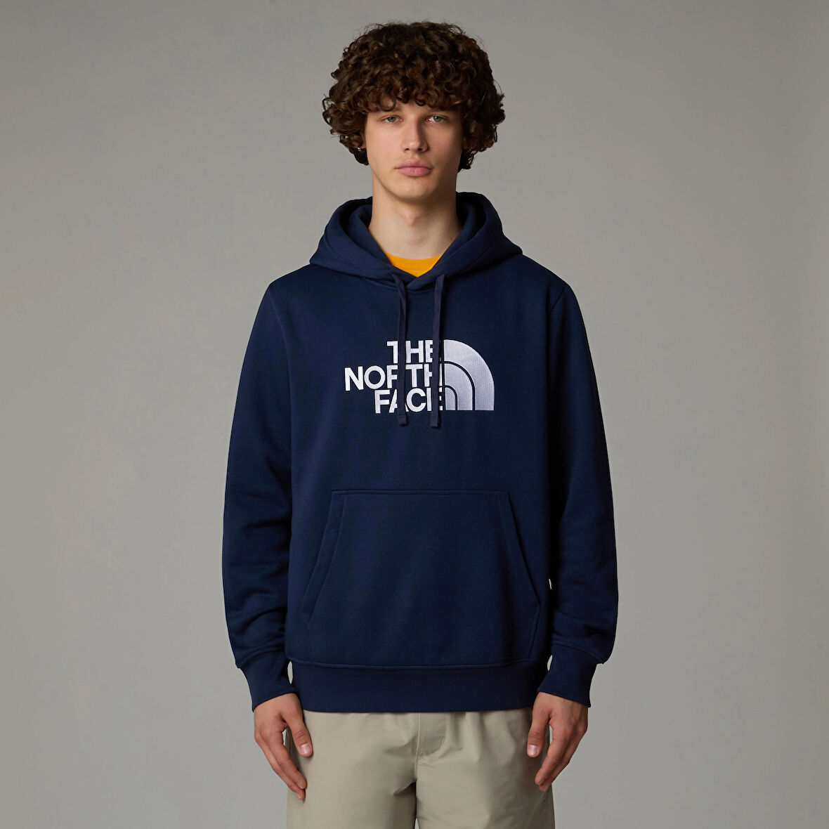 M DREW PEAK REGULAR HOODIE Navy