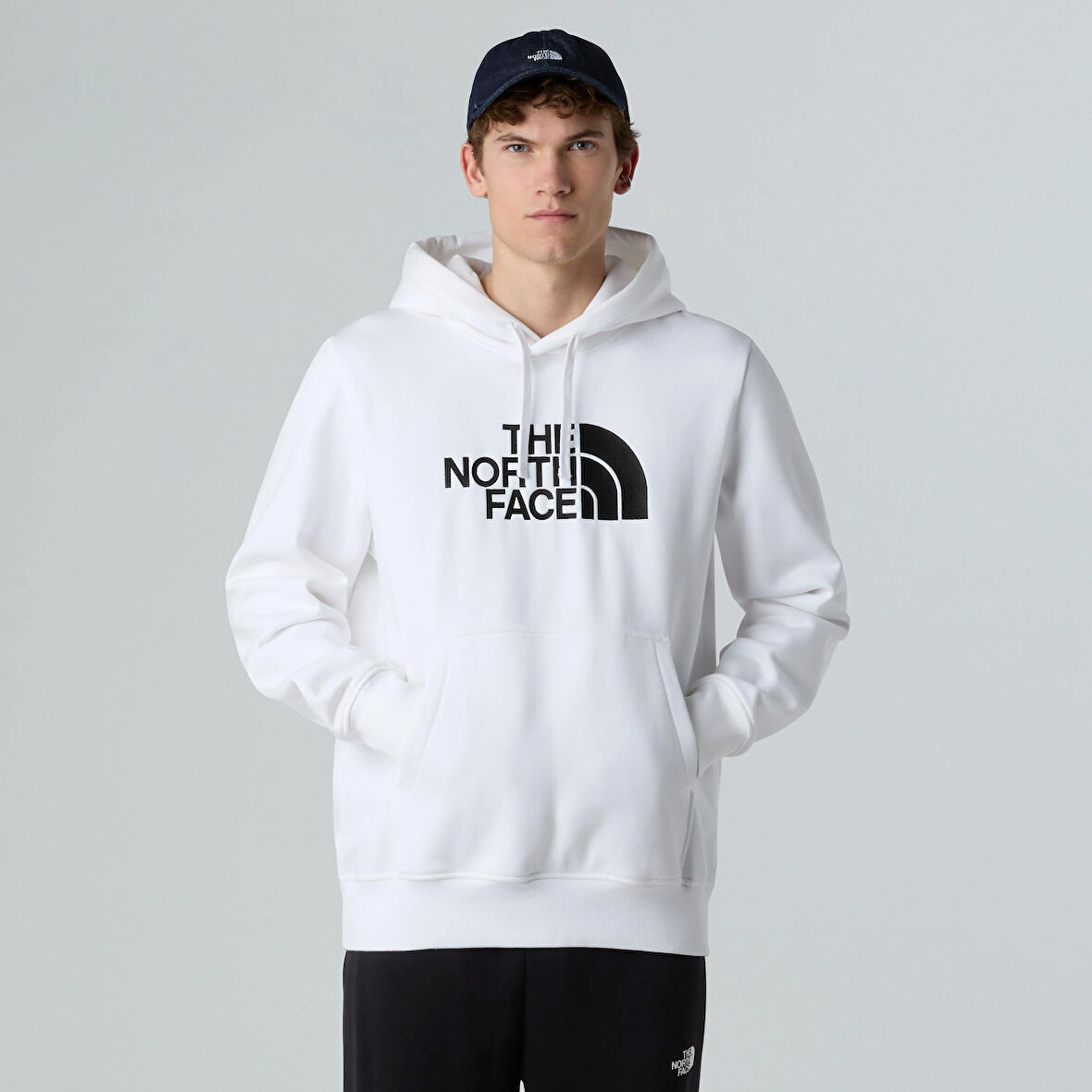 M DREW PEAK REGULAR HOODIE WHITE