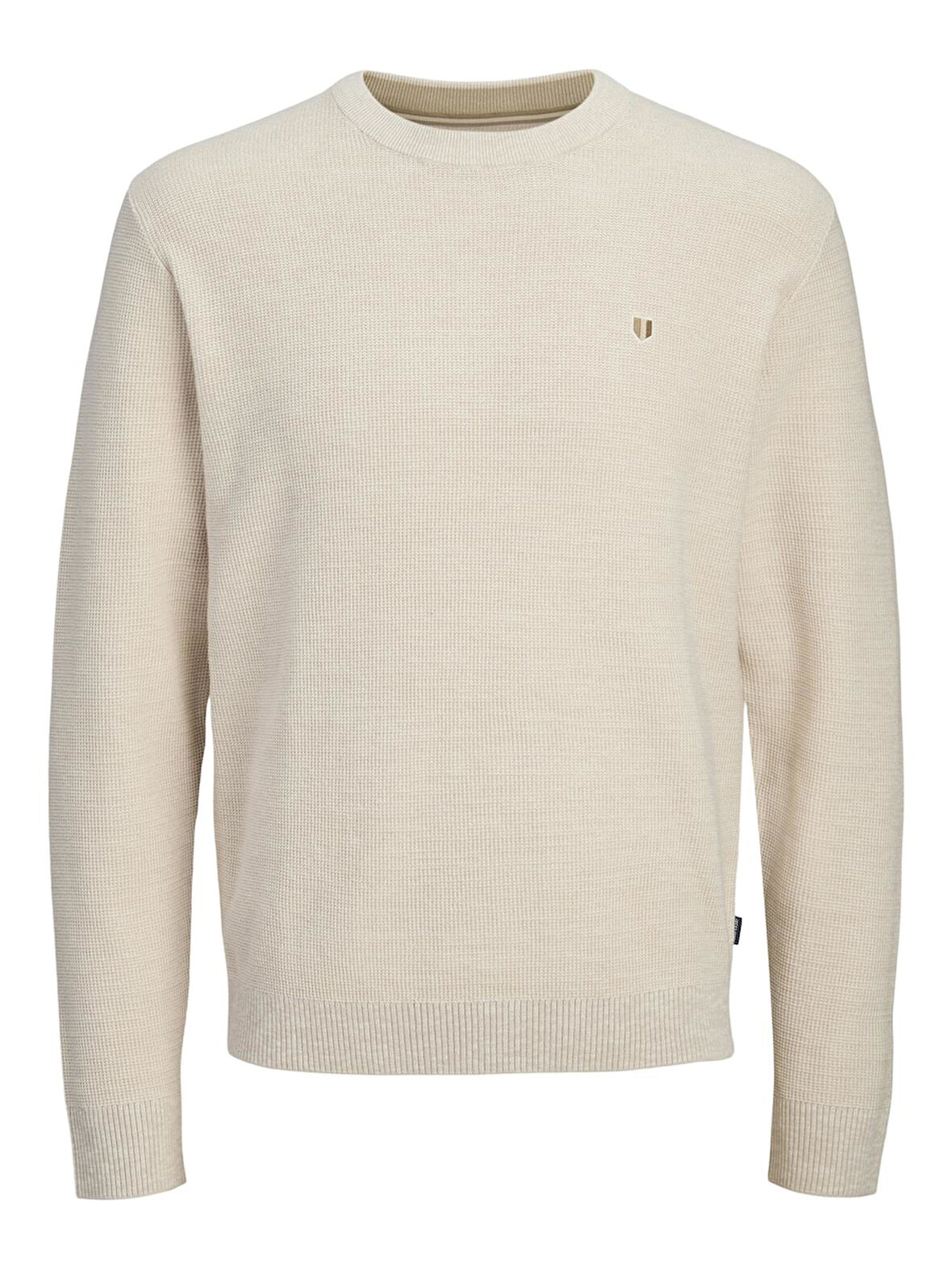 JPRBLUREX KNIT CREW NECK LN Whitecap Gray