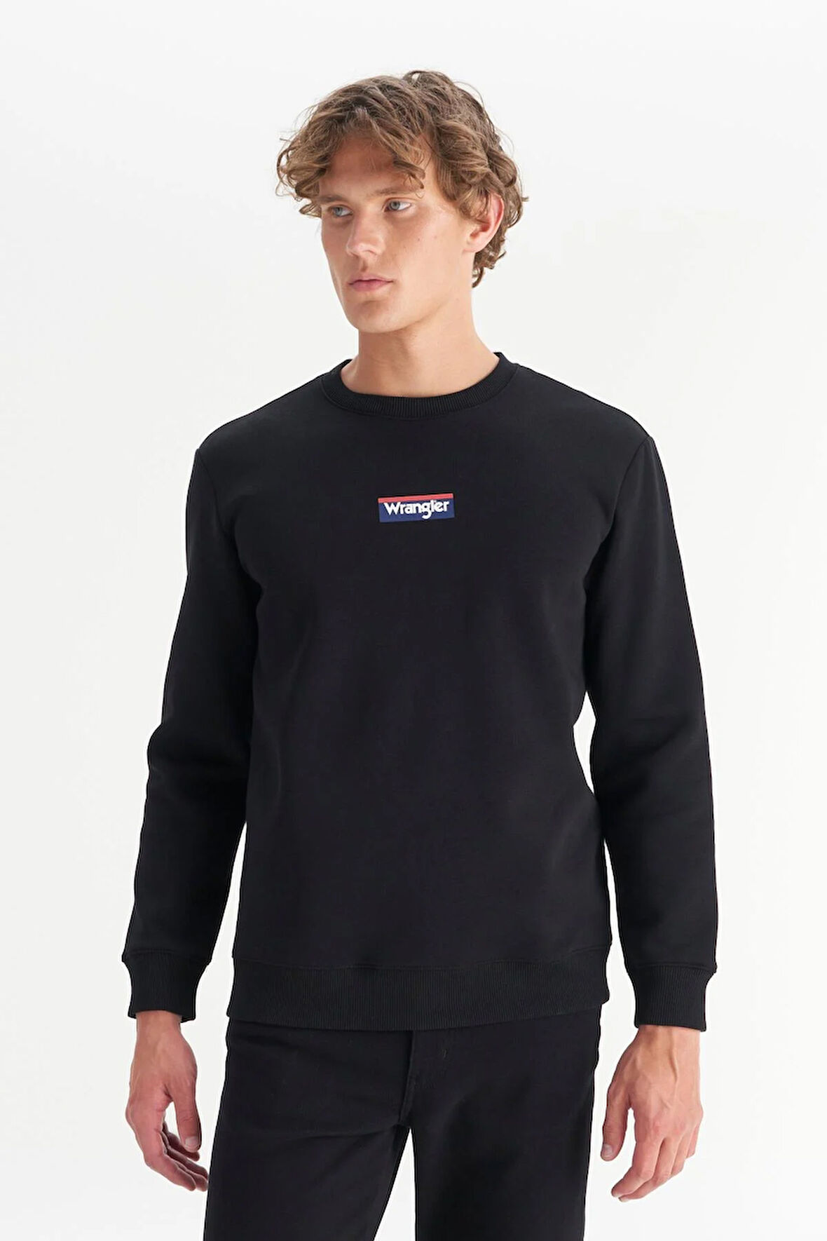 Erkek Mid Logo Sweatshirt Black