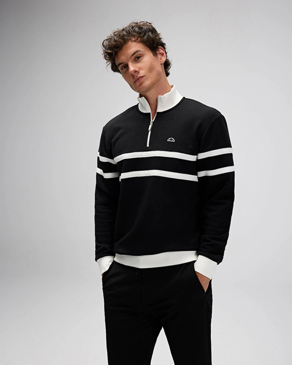 Ellesse Erkek Sweatshirt EM619-BK Black