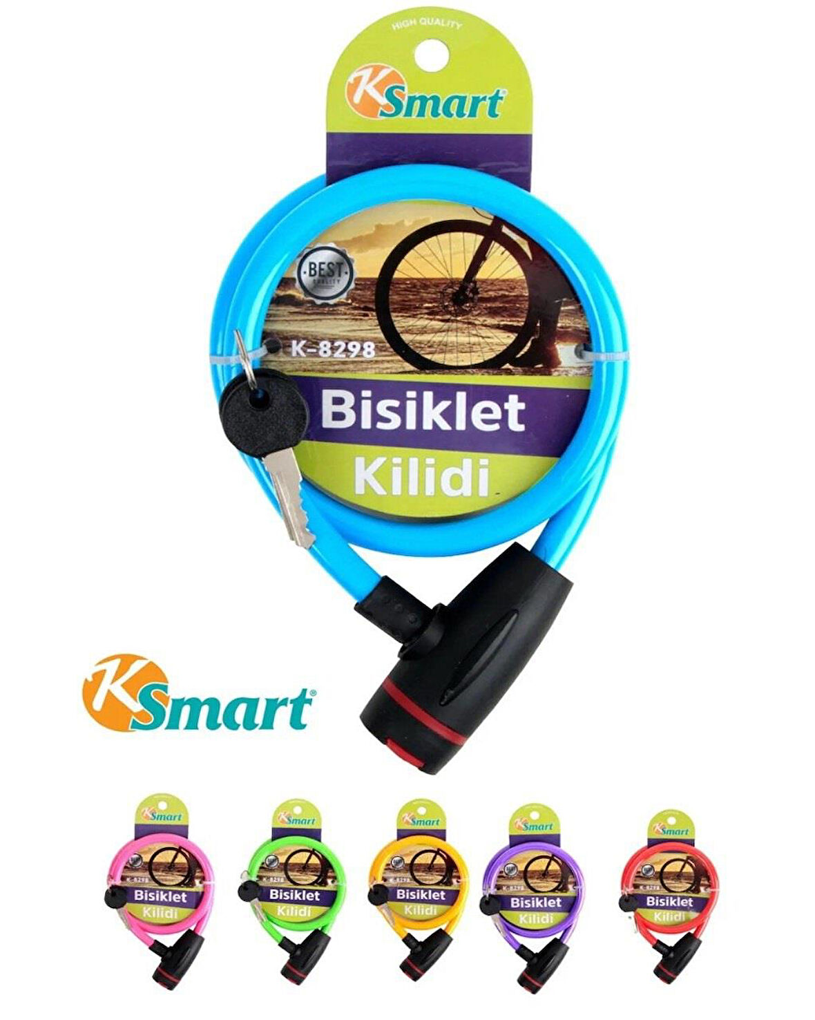 Bisiklet Kilidi Anahtarlı K-3545