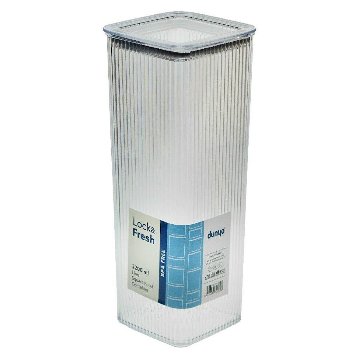 Dunya 2200 ML Kavanoz  Çizgi Desenli 32009