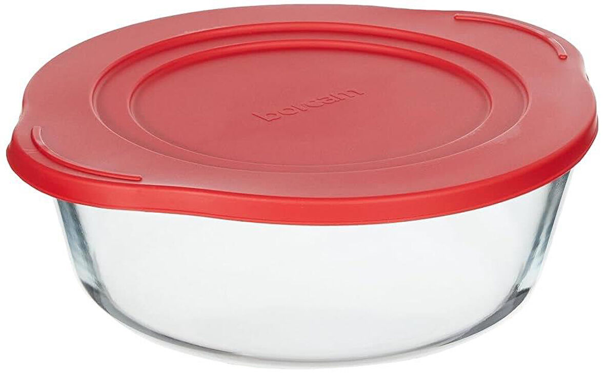 Paşabahçe Tencere Borcam Yuvarlak Kırmızı Kapaklı 59001K