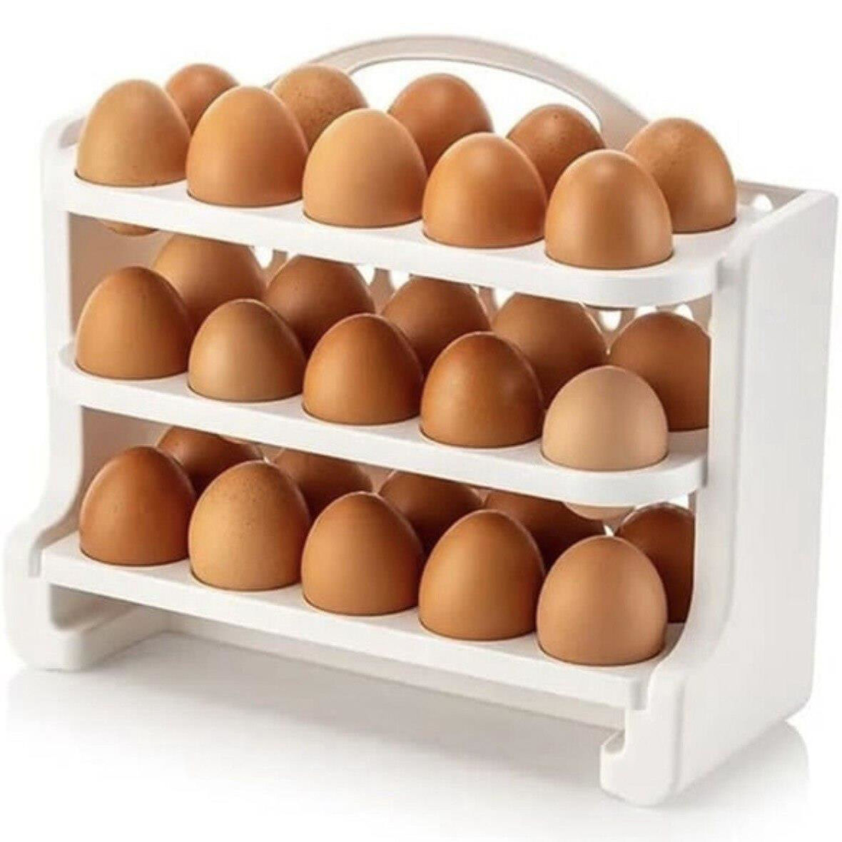 3 Katlı 30'lu Yumurta Saklama Organizeri