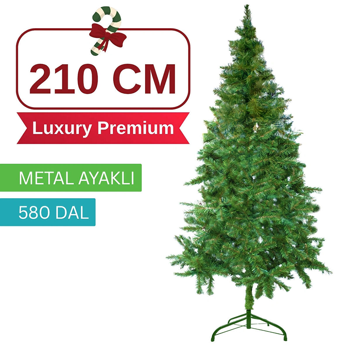 210 CM Yılbaşı Ağacı Luxury Premium