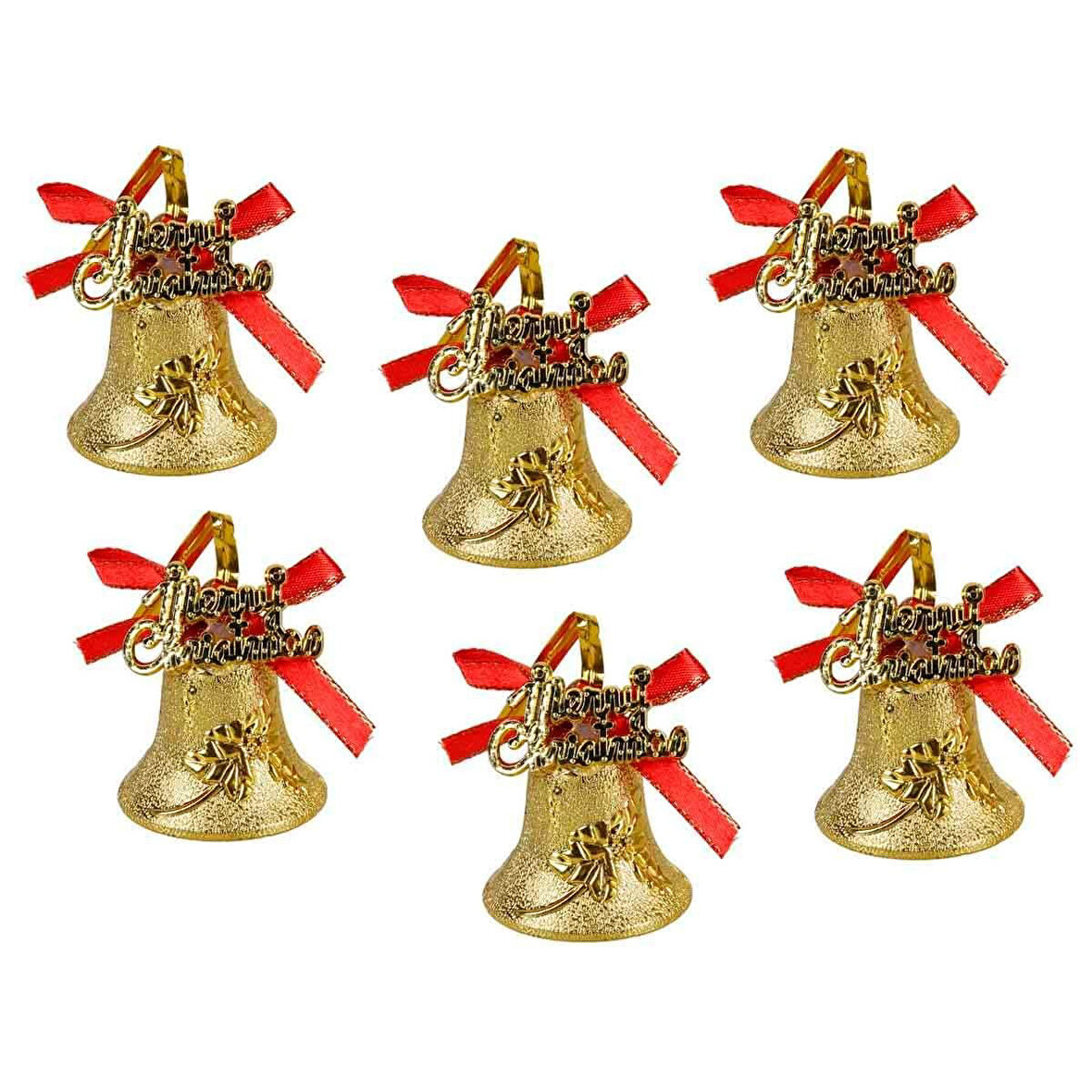 4 cm 6'lı Yılbaşı Ağacı Çanı