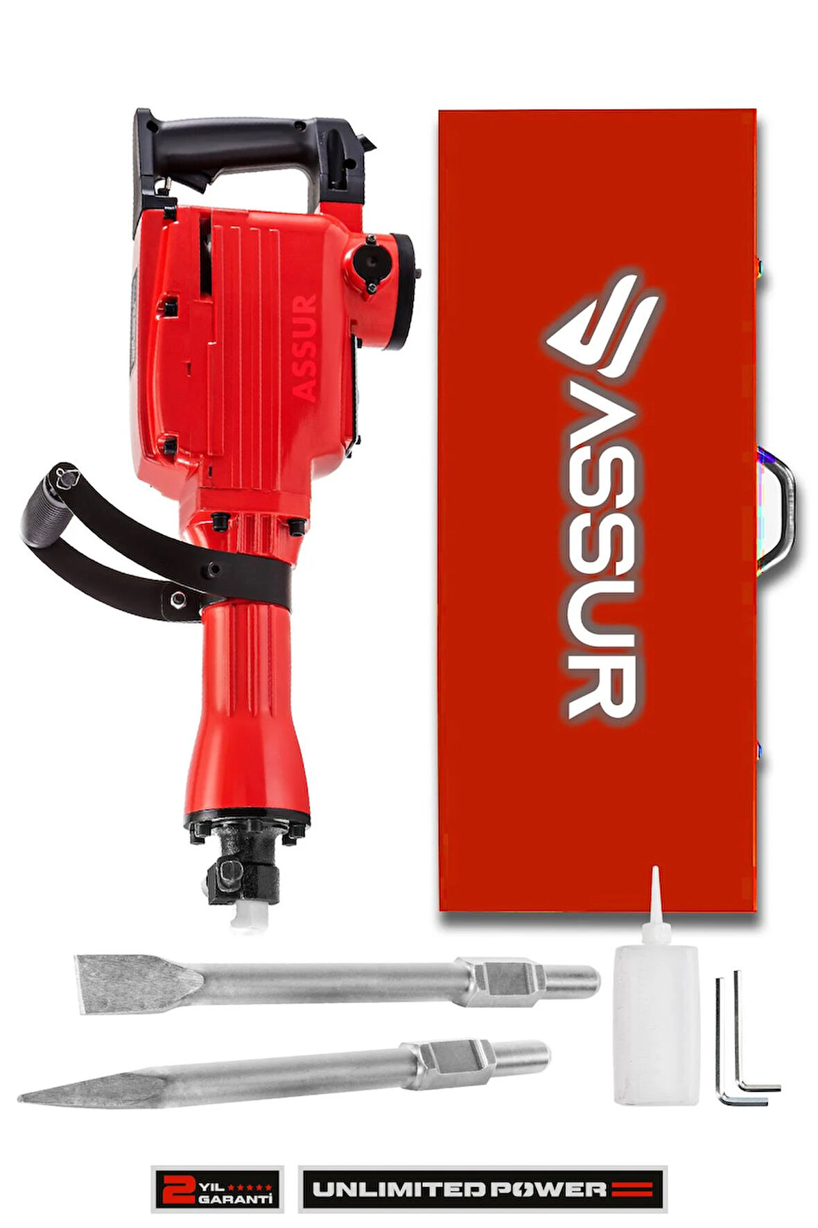 Assur Büyük Tip Kırıcı Kavrama Kollu 16 Kg 3 Metre Kablolu 65mm