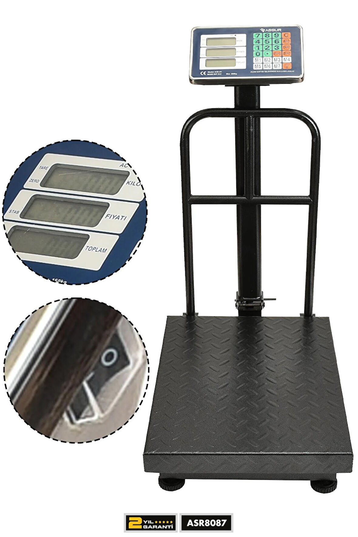 Assur 300 Kg Kantar Hassasiyetli Dijital Elektronik Terazi