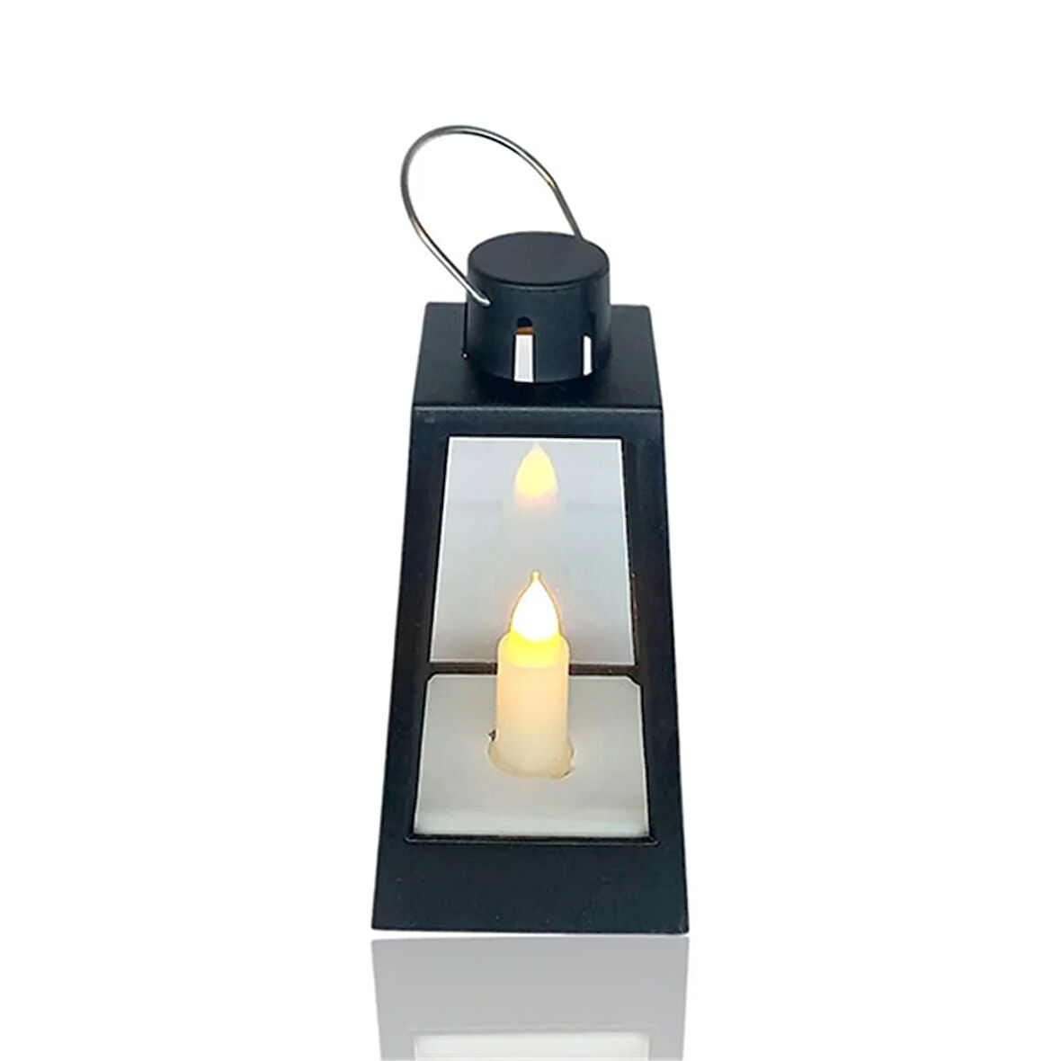 Dekoratif Pilli Gemici Feneri Siyah