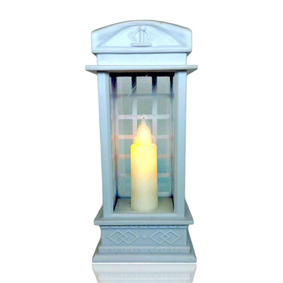 Londın Telefon Kulübesi Tasarımlı Dekoratif Ledli Işık Beyaz