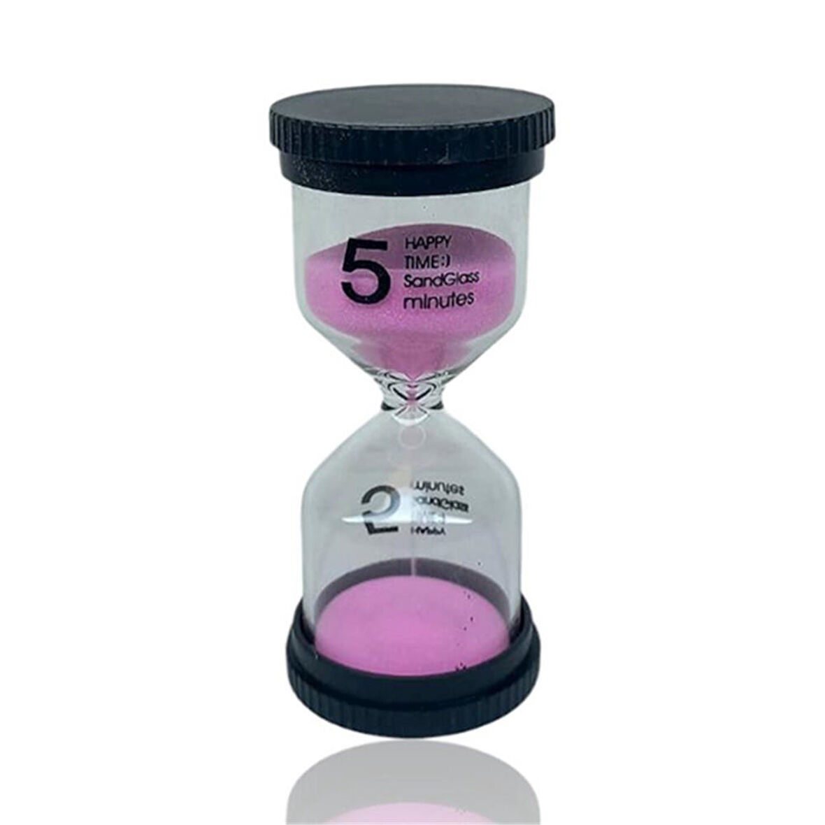 5 Dakikalık Pembe Renk Kum Saati
