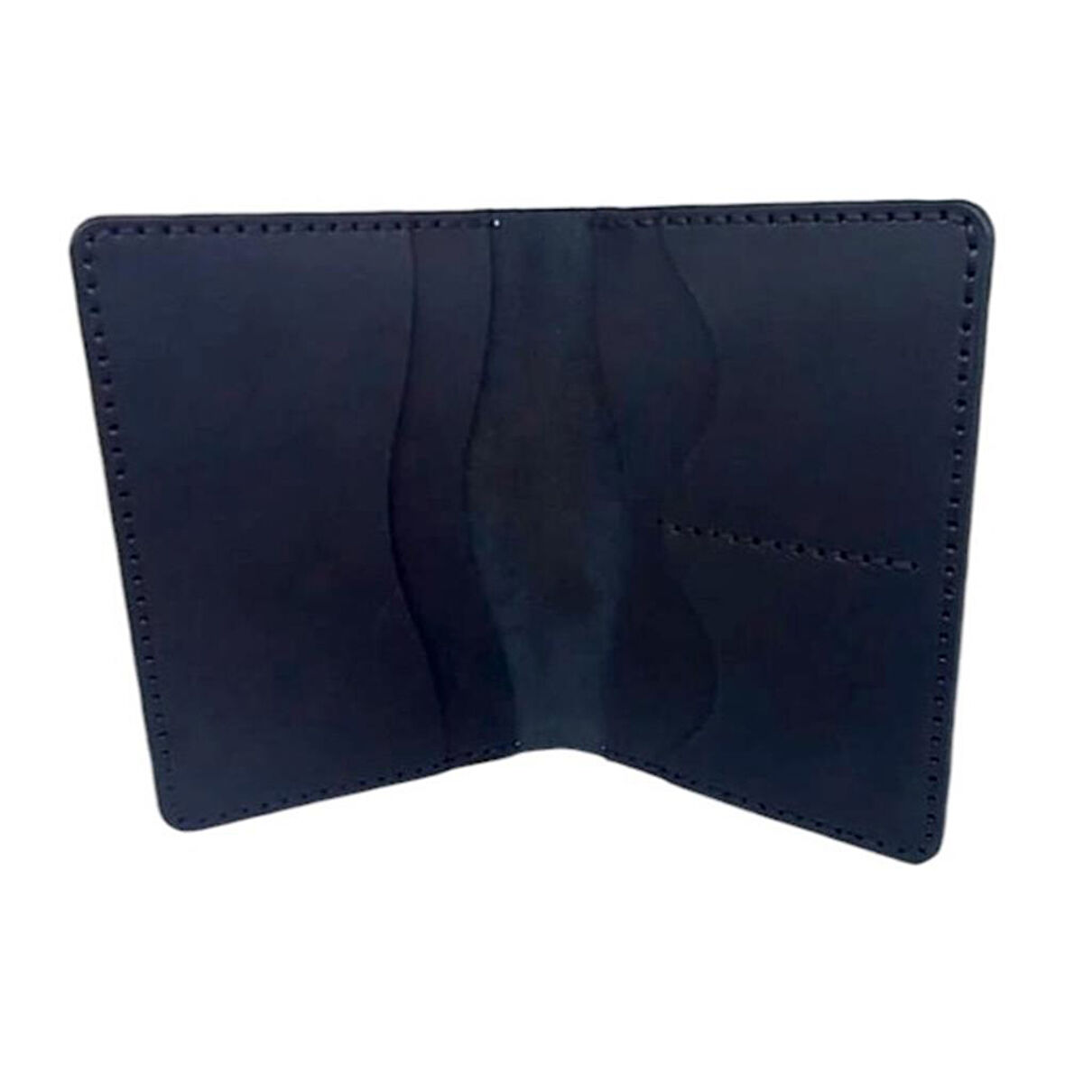 El Yapımı Hakiki Crazy Deri Pasaportluk Siyah