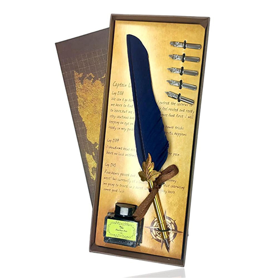 Tasarım Divid Kalem Şık Tüylü Kalem 5 Afet Farklı Uçlu