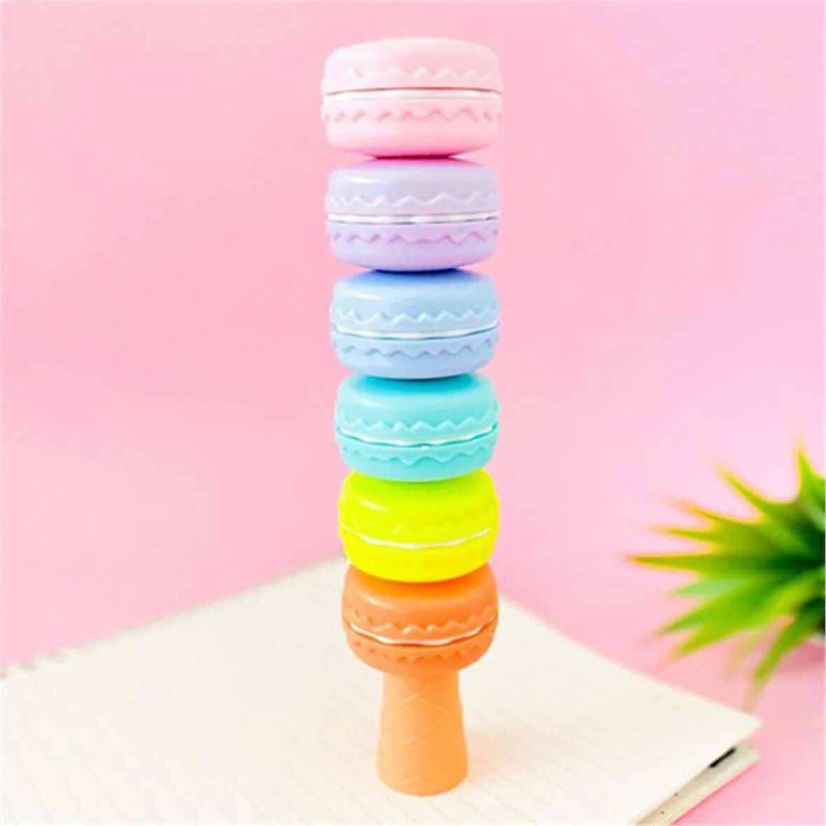 Makaron Tasarımlı 5'Lİ, Fosforlu Kalem