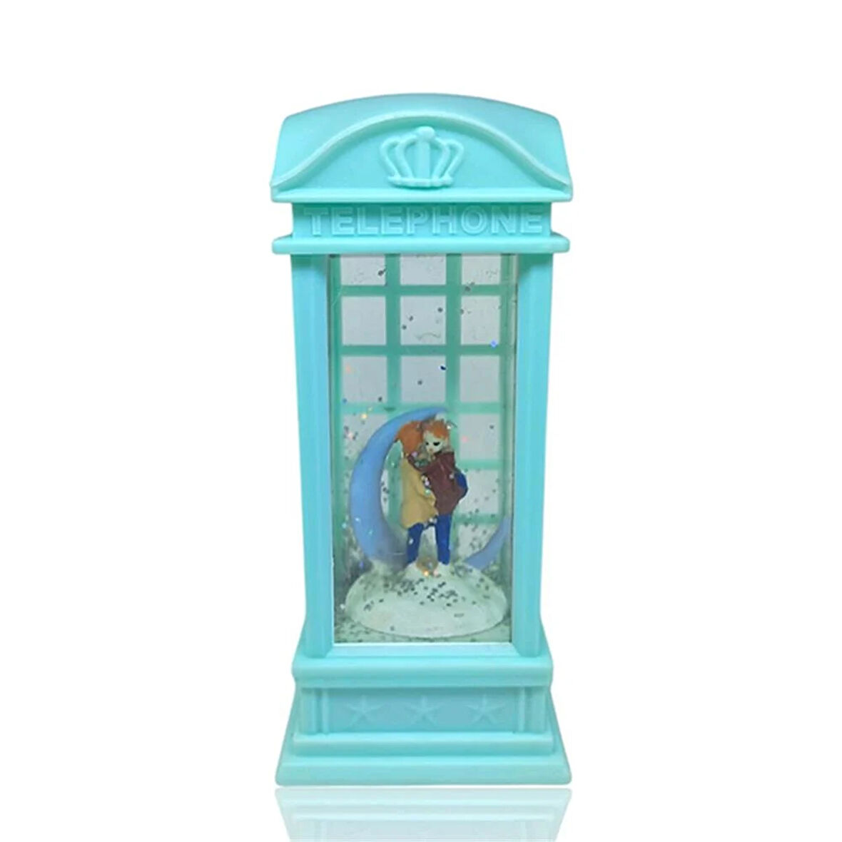 London Telefon Kulubesi Temalı Kar Küresi Yeşil