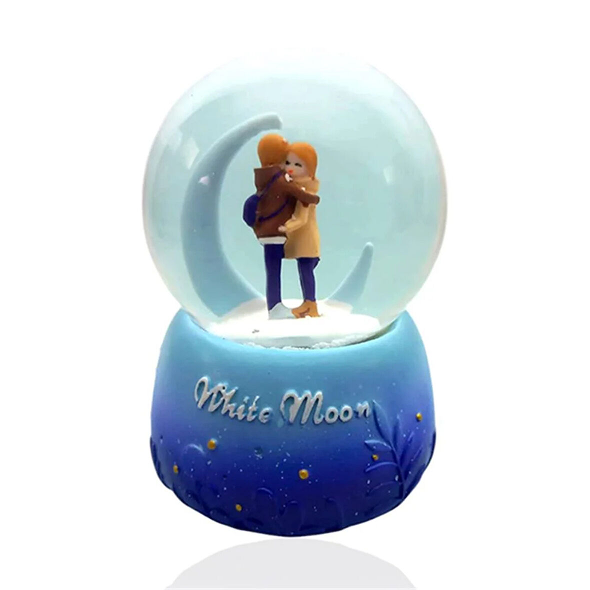 Işıklı Ve Müzikli Sevgi Temalı Çift Orta Boy Kar Küresi