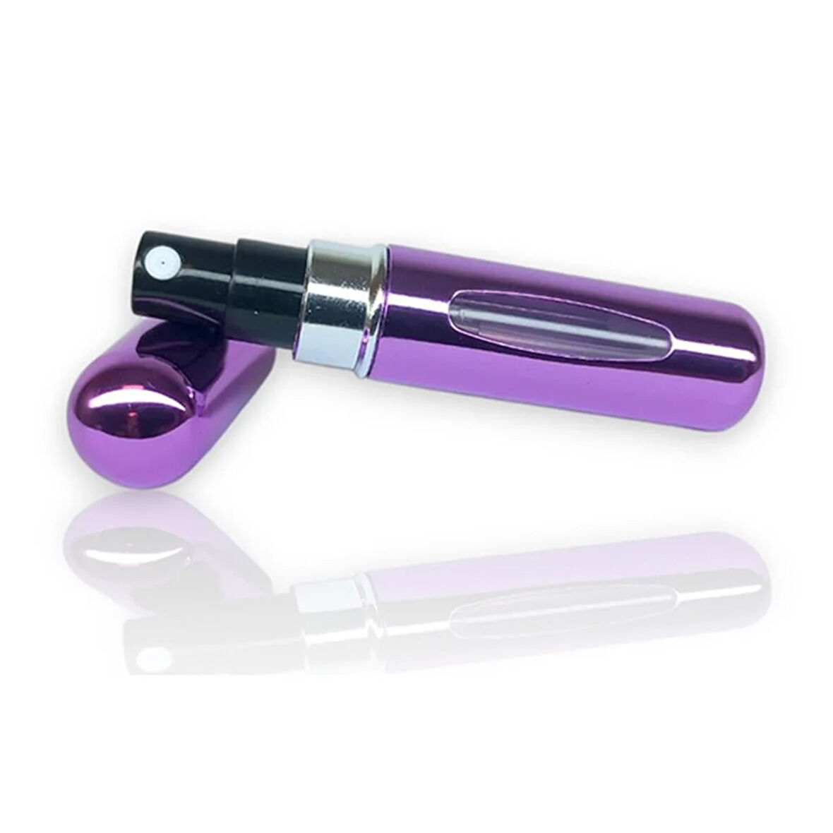 Doldurulabilir Mini Cep Parfüm Şişesi Mor