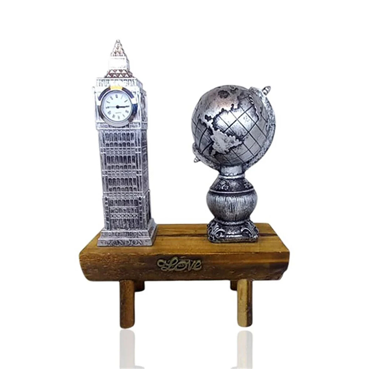 London Saar Masa Süsü Gümüş Renk 