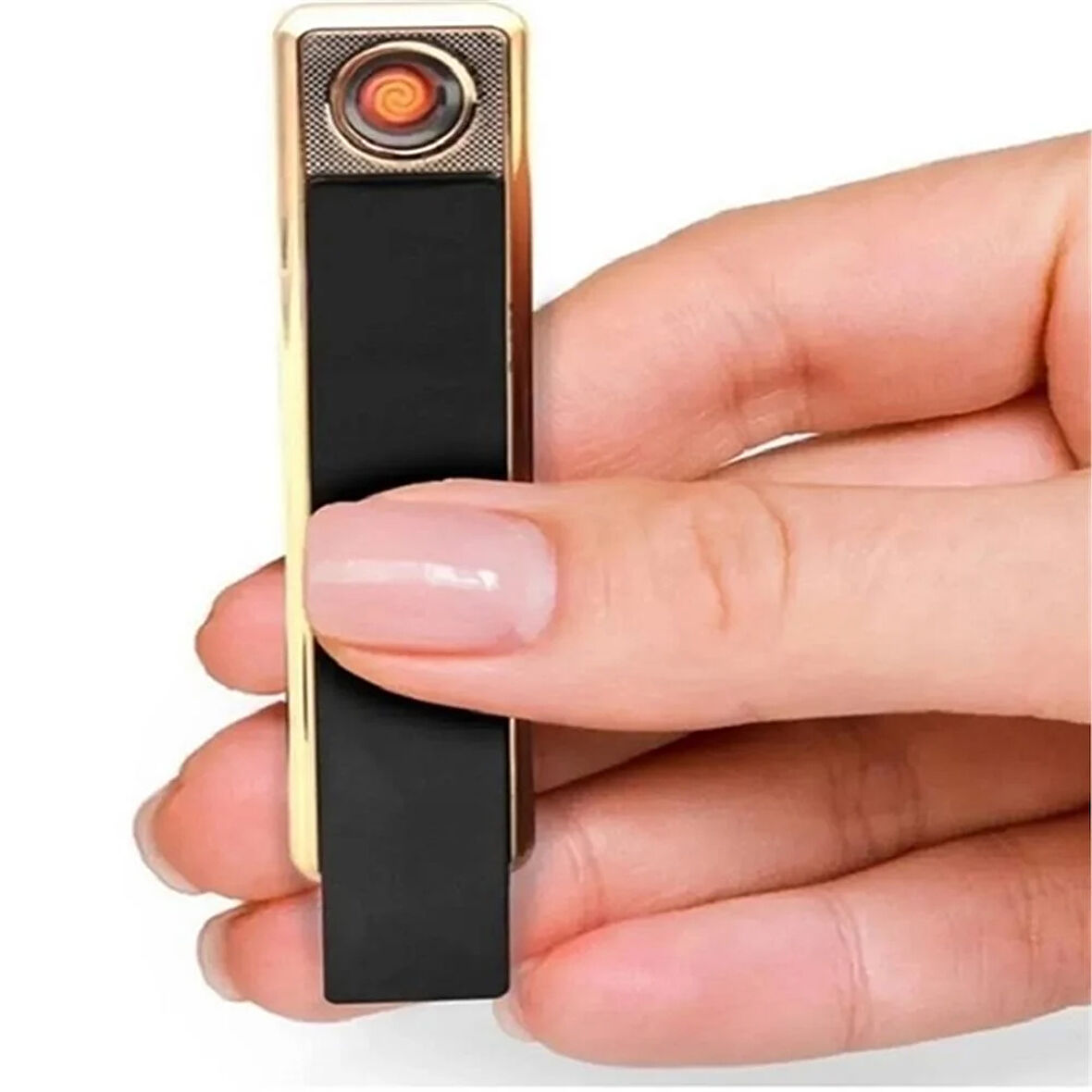 Kişiye Özel Elektronik Şarjlı Çakmak Mavi