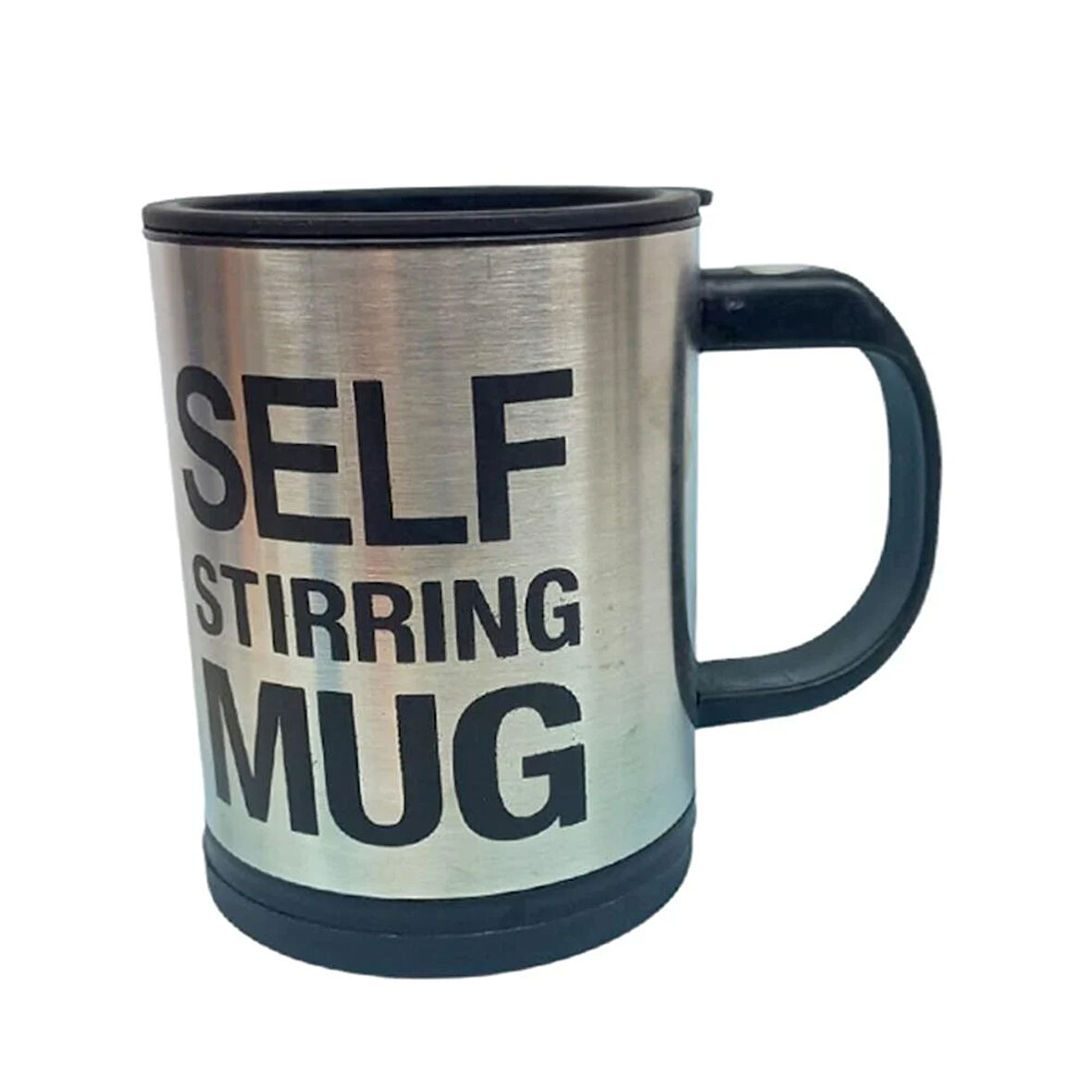 Kendi Karıştıran Mikser Bardak Self Stırrıng Mug Siyah Renk