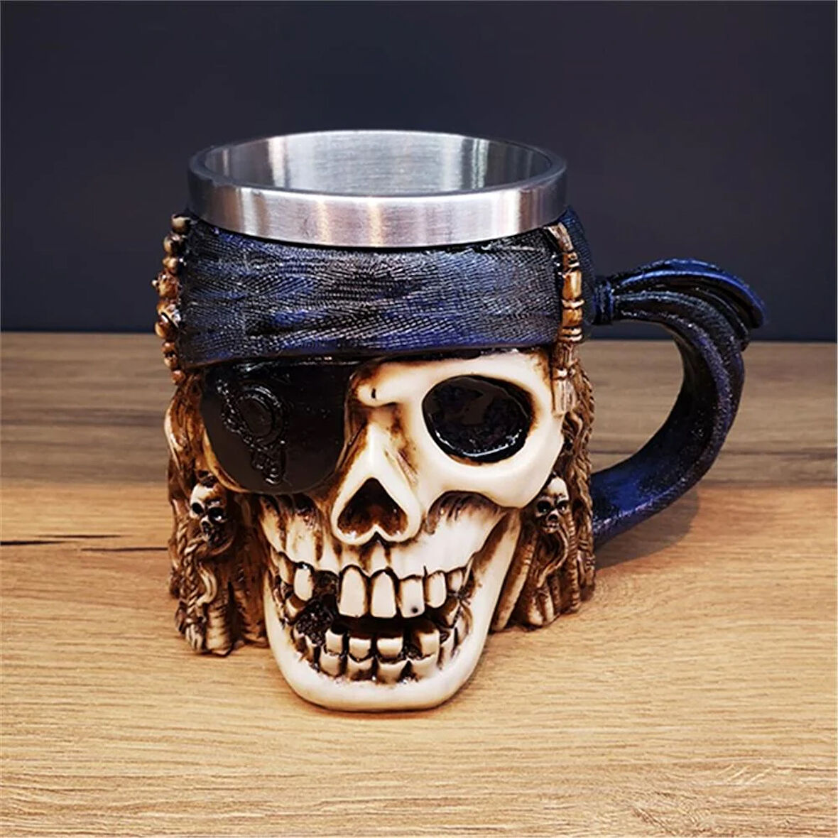 3D Kuru Kafa Tasarımlı Şık Kupa Bardak