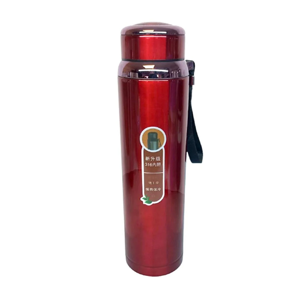 1Lt Çelik Termos Kırmızı
