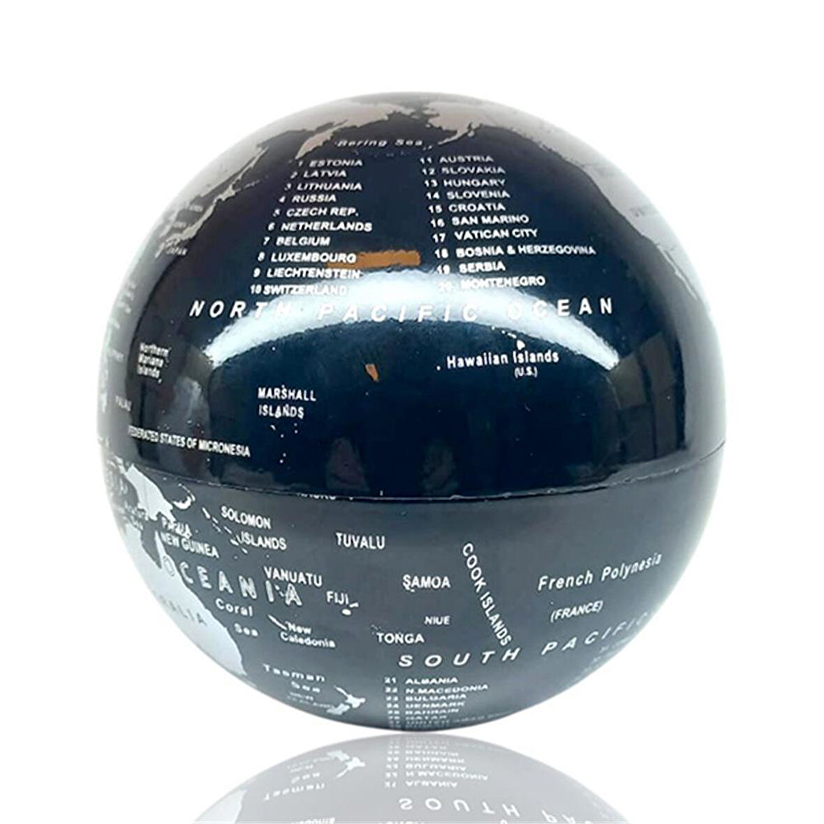 Dönen Dünya Siyah Silver