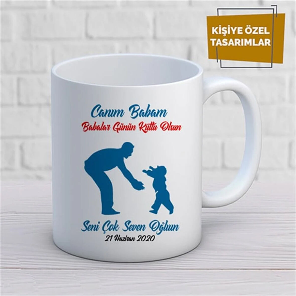 Kişiye Özel İsim Yazılabilir Canım Babam Babalar Günün Kutlu Olsun Kupa Bardak