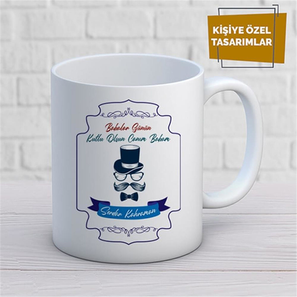 Kişiye Özel İsim Yazılabilir Babalar Günün Kutlu Olsun Canım Babam Kupa Bardak