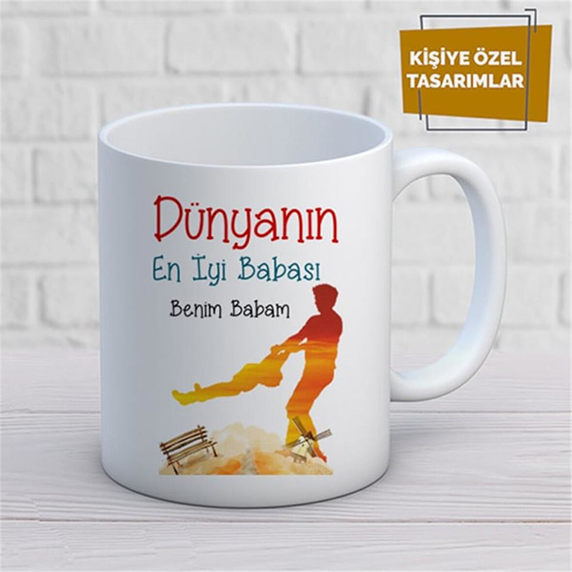 Kişiye Özel İsim Yazılabilir Dünyanın En İyi Babası Kupa Bardak
